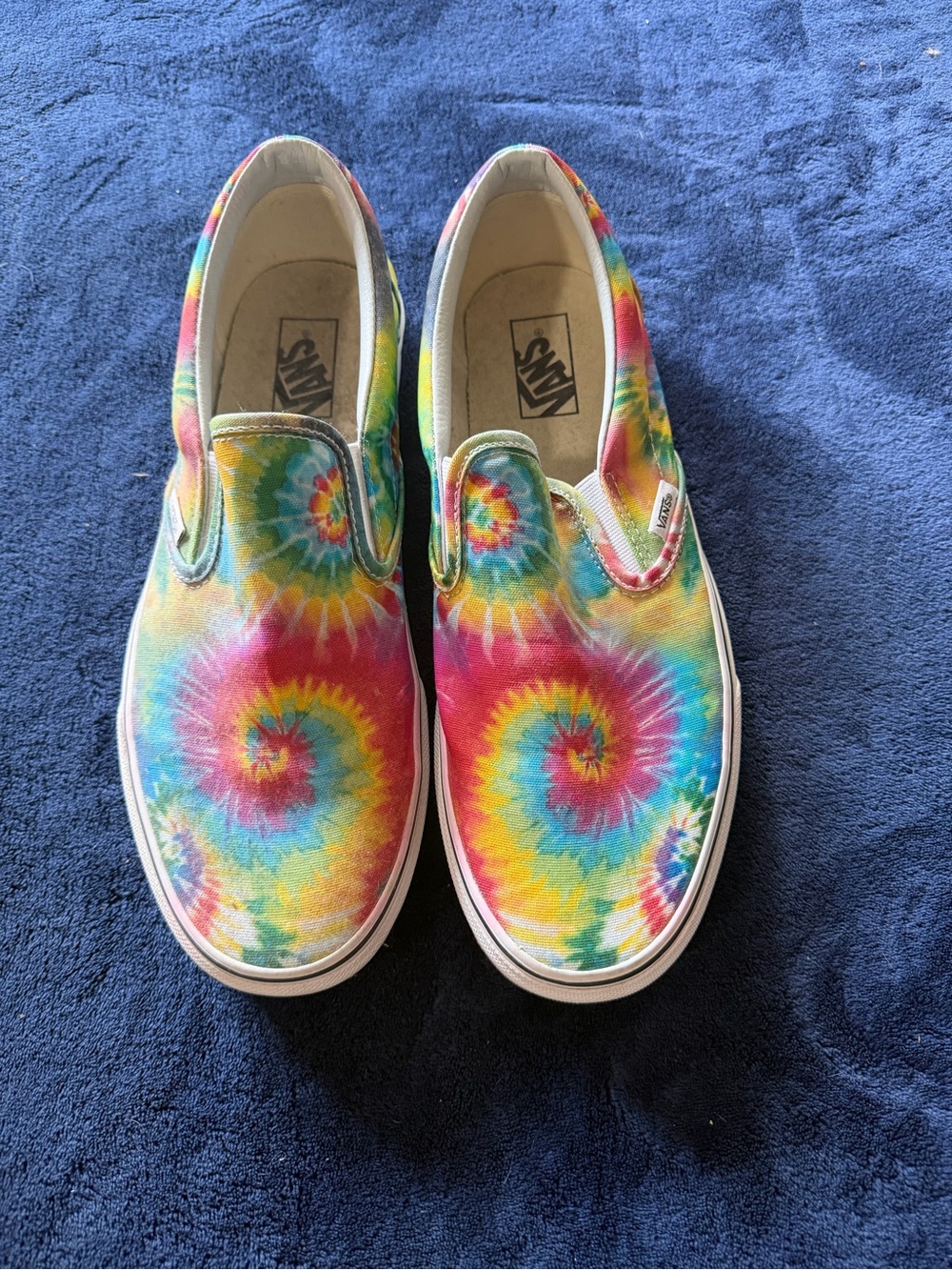 Vans Slip-On Sneakers - Tie-Dye Rainbow